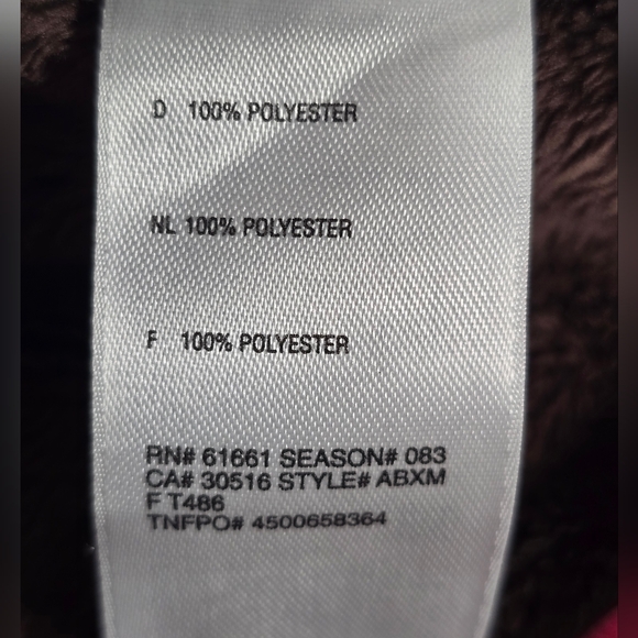 The North Face Brown Fleece Quarter Zip Sweater sz M - Picture 5 of 6